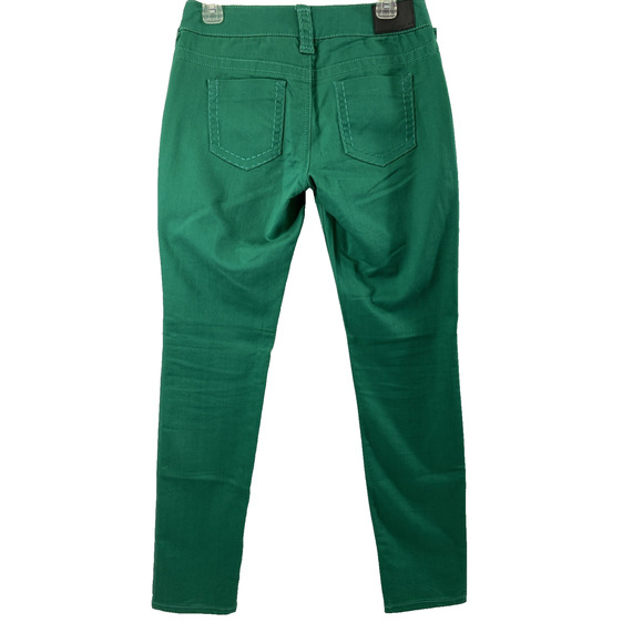 Maurice Jeans Womens Medium‎ Green Denim Straight Stretch Comfy - Picture 2 of 12